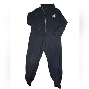Nununu Black Hooded Coverall Jumpsuit